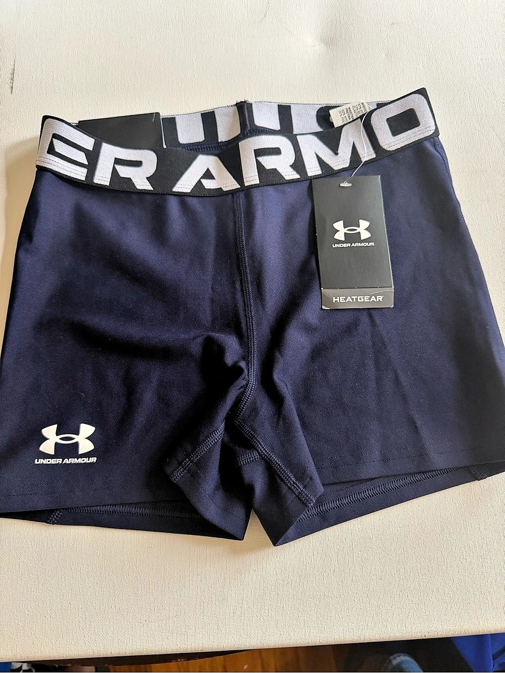 Under Armour HeatGear Compression Shorty in Blue Small NWT - Picture 3 of 11